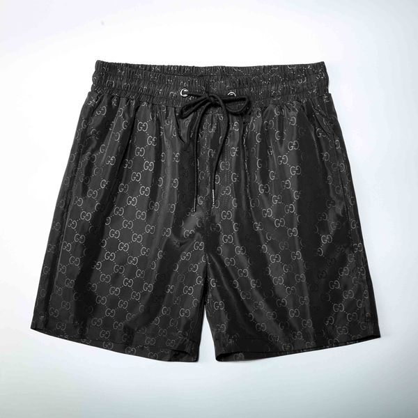 

as2020 waterproof fabric runway trousers summer beach pants mens board shorts men surf shorts swim trunks sport shorts, Black