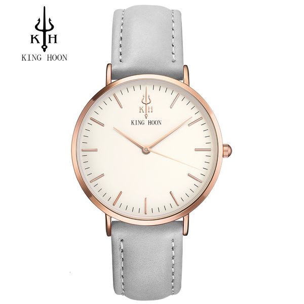 

king hoon quartz women watches luxury brand fashion ladies stainless steel bracelet watch casual clock female dress gift relogio ly191205, Slivery;brown