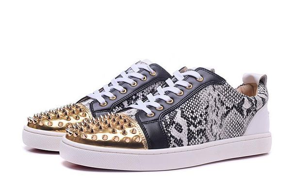 

мужские красные подошвы конькобежная обувь шипованные шипы нижние квартиры повседневные повседневные кроссовки для скейтбординга для женщин, Black