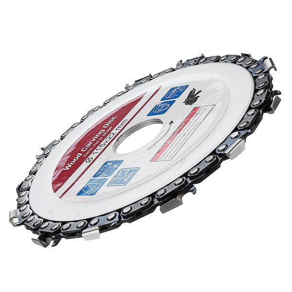 

14t wood carving disc 22mm arbor for 115 angle grinder 4-1/2 inch 115mm grinder chain disc circular saw accesories power tools