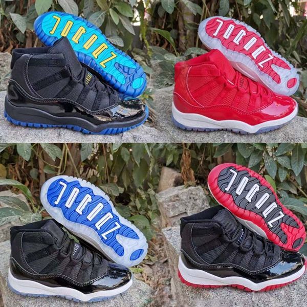 

11s xi 2020 kids bred basketball shoes gym red infan &children toddler gamma blue concord 11 trainers boy girl sneakers space jam wholesale
