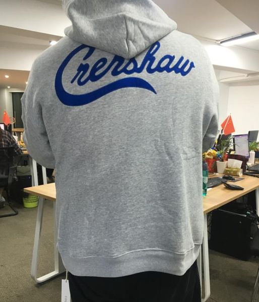 

Cren haw tmc de igner hoodie e ential hooded grey weat hirt fear of god 6th atmo phere harajuku weat hirt, Black