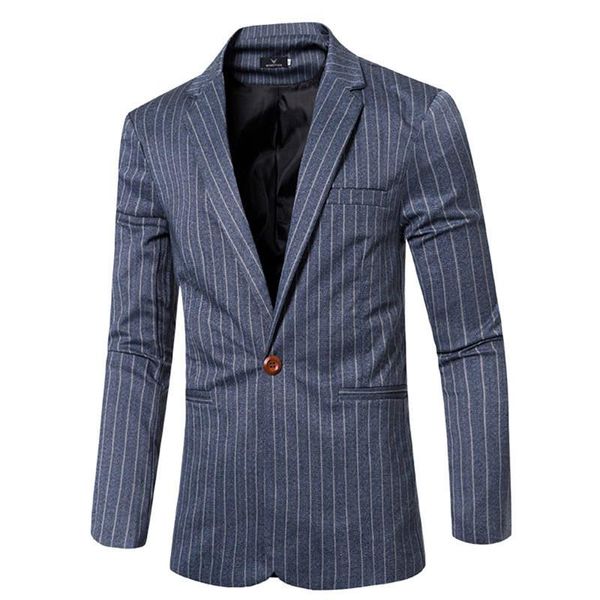 

мужчины высокое качество повседневный костюм блейзеры fit куртка мода полоса одна кнопка костюм деловой мужской формальный костюм 015, White;black