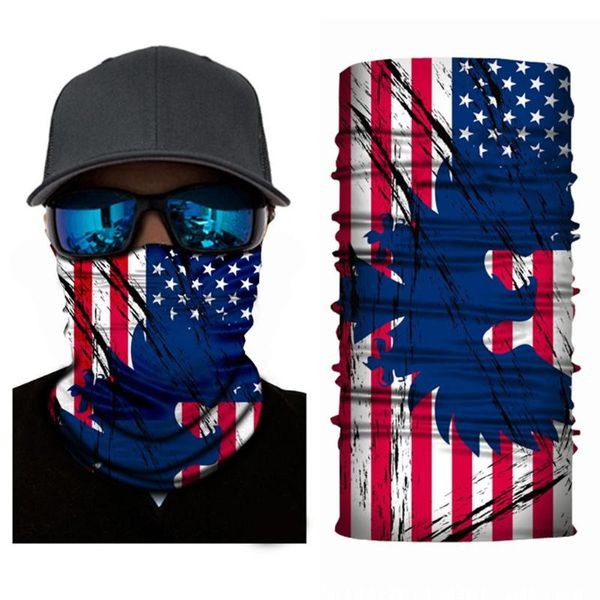

9pcs outdoor sports cycling scarf flag design anti dust neck gaiter face cover, Black