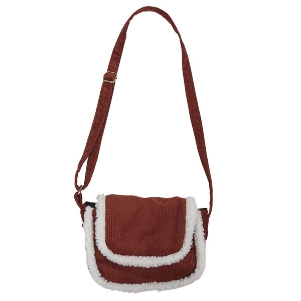

corduroy versatile cross-body bag fashion simple women's shoulder bag