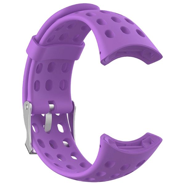 

men durable adjustable replacement cool solid wristband fitness sports silicone watch strap wear resistance for suunto m-series, Black;brown