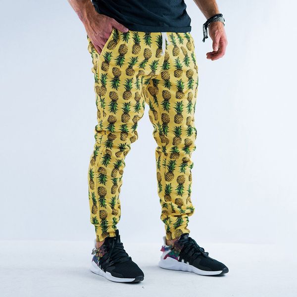 

men pants autumn priting casual patchwork sweatpants cargo pants multi-pocket sportwear joggers hombre fitness men, Black