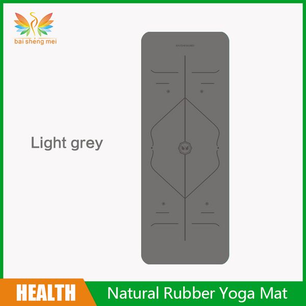 

5mm professional yoga mat 1830*680mm natural rubber pu yoga mat tasteless non-slip fitness pad for beginner