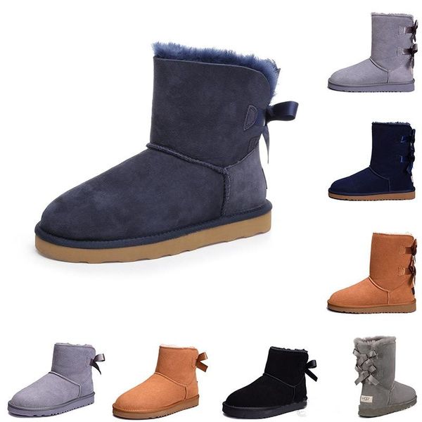 

2018 new wgg au tralia cla ic now boot winter knee boot fa hion di count ankle boot hoe many color for woman ize 5 10, Black