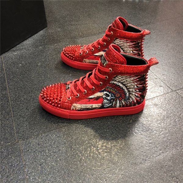 

new designer man casual shoes flat kanye west fashion wrinkled leather lace-up high trainers runaway arena shoes, Black