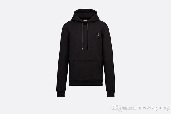 

new mens hoodies designer fashion cotton men women sweatshirts autumn winter hoodies casual clothing size m-2xl can drop shipping, Black