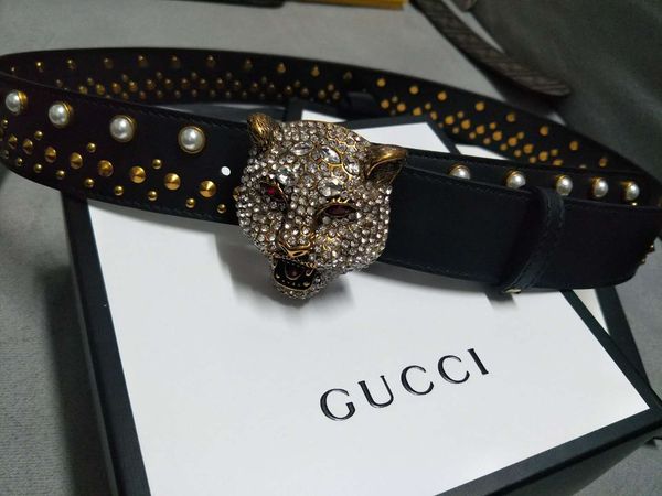 

2019 men's and women's leather belts premium leather fashion designer leather belts men's luxury belts + box, Black;brown