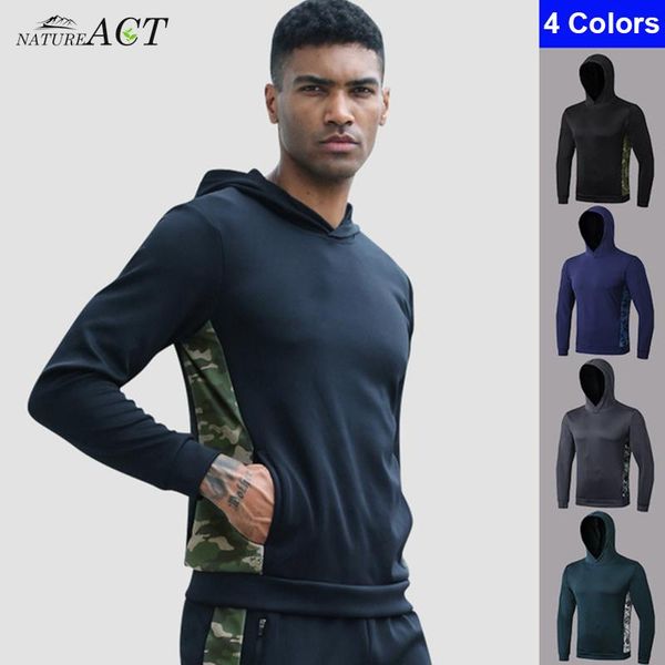 

спортивные natureact мужские спортивные с капюшоном куртки с капюшоном толстовка спортивная одежда бег бег футбол тренажерный зал балахон сп, White;black