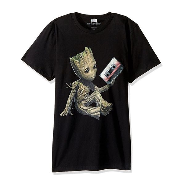 

mens t shirt i am groot summer t shirt printed cosplay costume short sleeve simple men sweatshirt superhero, White;black