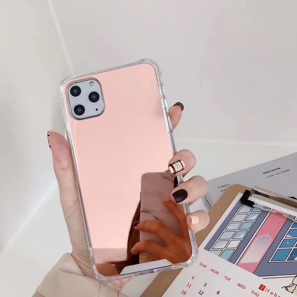

2020 fast shiping luxury plating tpu mirror mobile cover soft tpu cover for iphone 11 pro case silicon for iphone 11 case