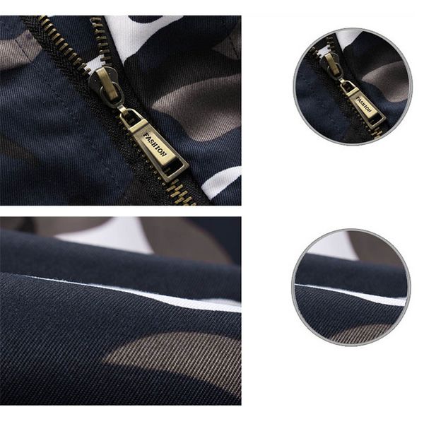 

newly men camouflage hooded coats camo casual parkas outerwear faux fur collar warm jacket vk-ing, Tan;black