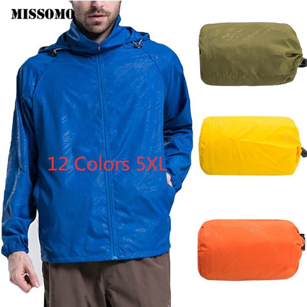 

jaycosin 5xl men women quick dry skin coat lightweight jacket waterproof windbreaker jacket protect running coat plus size 67, Black;brown