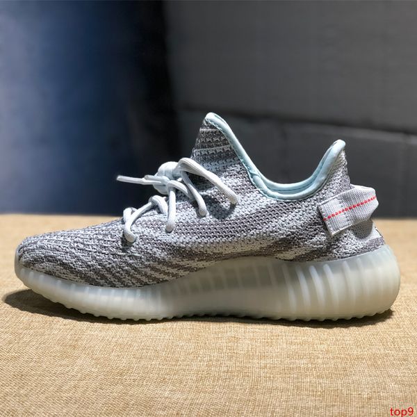 

2019 men&women designer shoes white cream frozen yellow beluga bred red night zebra yebra kanye west running shoes blue tint sneaker