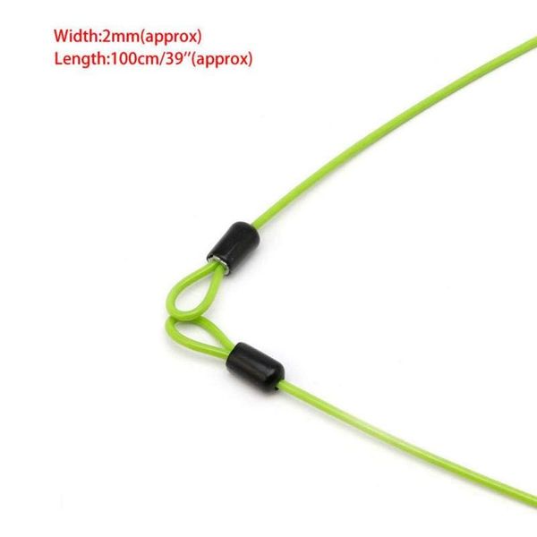 

100cm x 2mm cycling sport security loop cable lock bicycle bikes scooter u-lock
