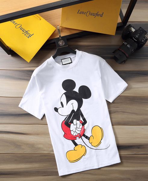 

2019 сс криминал stripe футболка летняя мода вышивки футболка с коротким рукавом куртки одежда 100% хлопок ~ # zx9, Gray