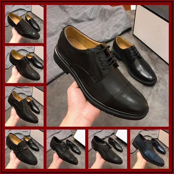 

новый топ дизайнер мужчины платье обувь l печать low-top натуральная кожа мужская повседневная обувь роскошные мода мужская комфорт мокасины, Black