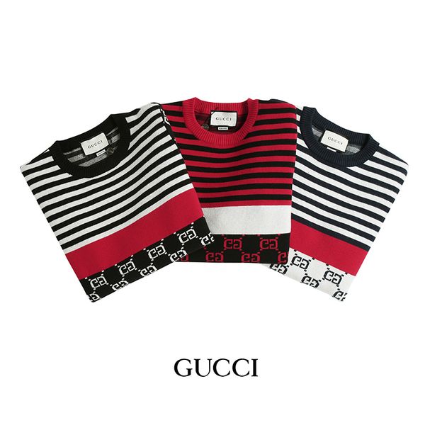 

designer g men's sweaters brand autumn winter fashion pullover crew neck with letter embroidery red white black s-2xl available