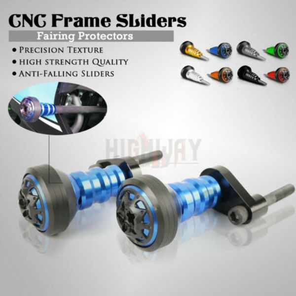 

motorcycle cave frame slider fairing guard falling protection anti crash pad protector for mt07 fz07 mt-07