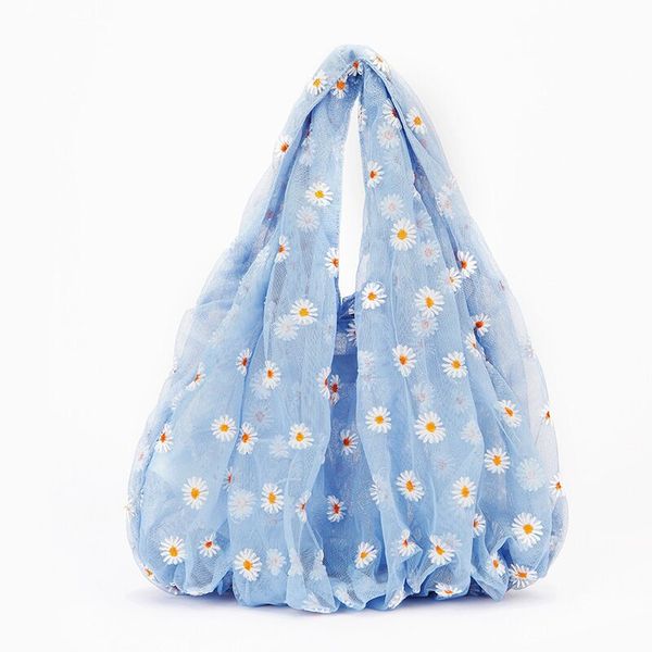 

женщины хозяйственная сумка многоразовый цветок сумка сетка свежий японский стиль сумки