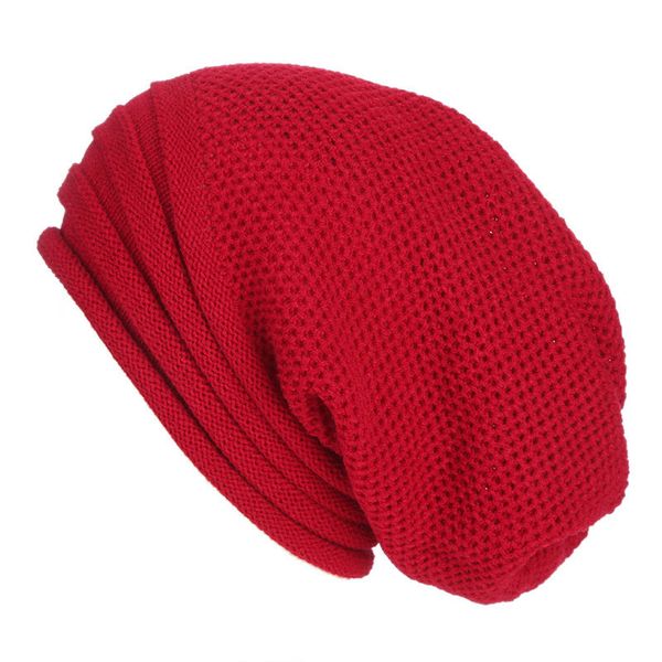 

newly winter baggy slouchy beanie hat wool knitted warm cap for men women dod886