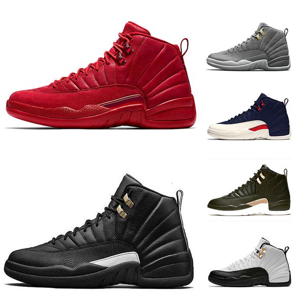

12 mens basketball shoes men 12s good quality midnight black flu game michigan taxi uny winterize trainer sport sneaker online sale