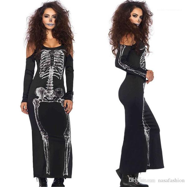 

party dress spring club slim clothing for female fashion ladies party dresses women halloween print, White;black