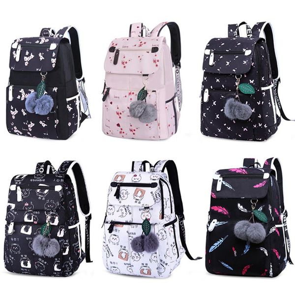 

1 шт холст рюкзак девушка сплошной цвет большой емкости школьная сумка двойной плечо рюкзак женщины ноутбук путешествия туризм сумка челнок