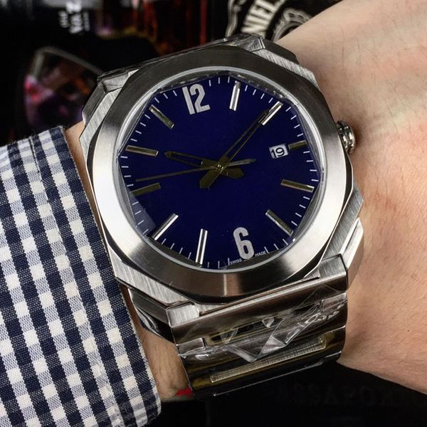 

men's watch fashion man clock stainless steel analog quartz wrist watches classic watch men watches gift, Slivery;brown