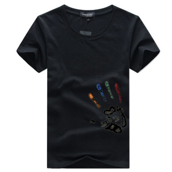 

футболки мужские футболки harajuku funny print tshirt мужчины хип-хоп 100% хлопок уличная футболка homme топы тройники m-5xl, White;black