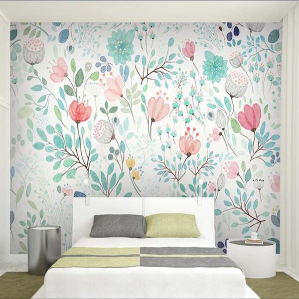 

watercolor 3d floral wallpaper mural fresh small flowers wall murals wall decals paper rolls nursery living room wallpapers