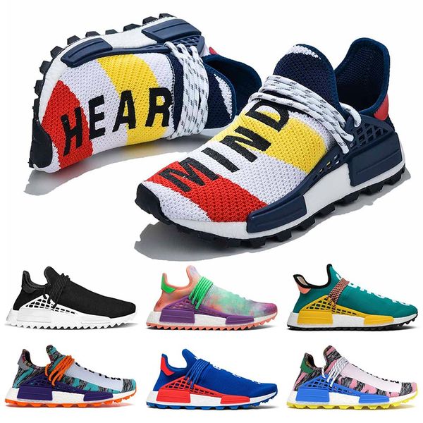 

wholesale nmd human race x pharrell williams bbc infinite species know soul sun calm solar pack hu trail men women designer rnning shoes, White;red