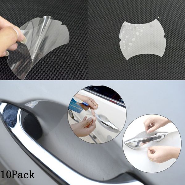 

10pcs invisible car door handle films protective scratch protector transparent rub the scratch-resistant anti-fouling#p10