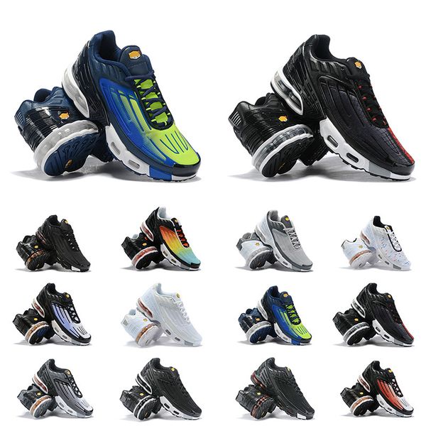 

new arrival tn cushion sneakers sports designer mens running shoes trainer rainbow triple black white grey orange women sneakers size 36-45, White;red