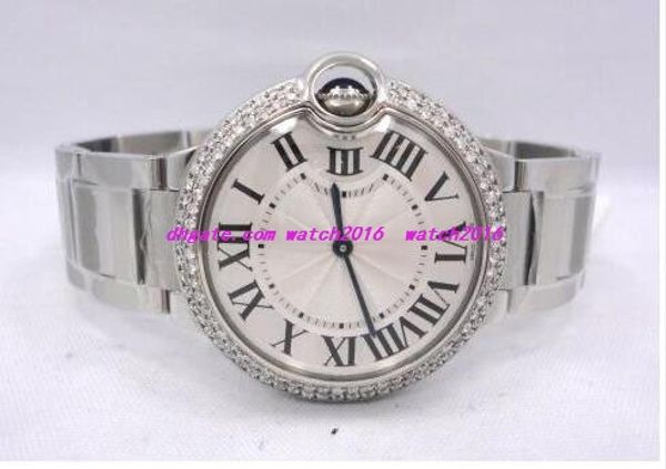 

luxury watches gift luxury sapphire new diamonds bezel 36mm w69011z4 quartz movement stainless steel bracelet watch unique, Slivery;brown