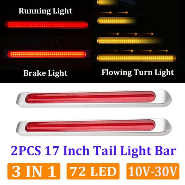 

truck car lights traile 72-led abs turn signal side marker bulbs waterproof