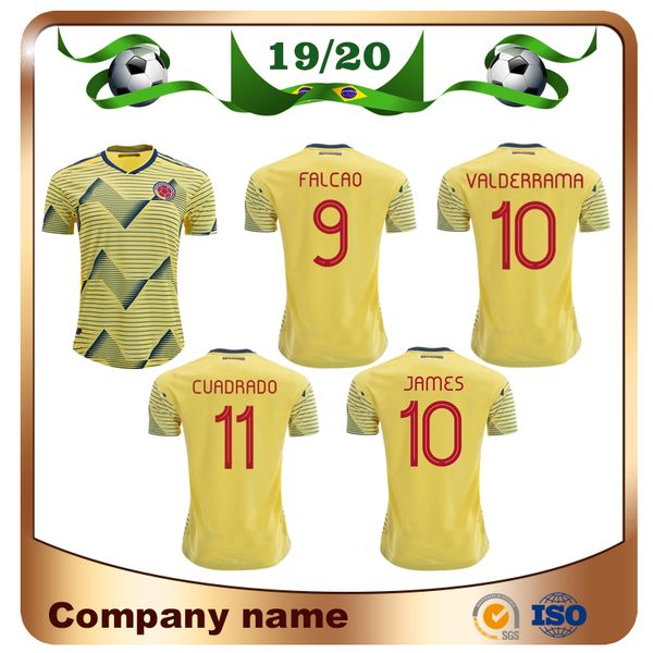 

2019 copa america colombia occer jer ey 19 20 home 10 jame 9 falcao occer hirt 11 cuadrado 10 valderrama football uniform