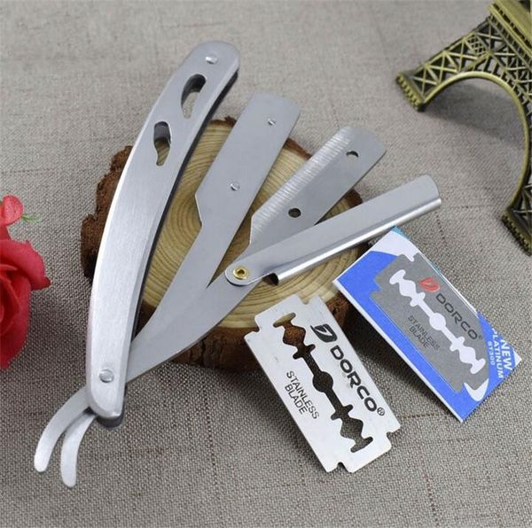 Men Straight Barber Edge Steel Razors Folding Shaving Knife Hair