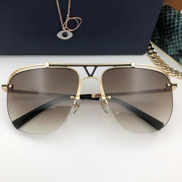 

luxury- new fashion designer sunglasses metal pilots frame with 2337 popular style elling protection eyewear uv 400 lens, White;black
