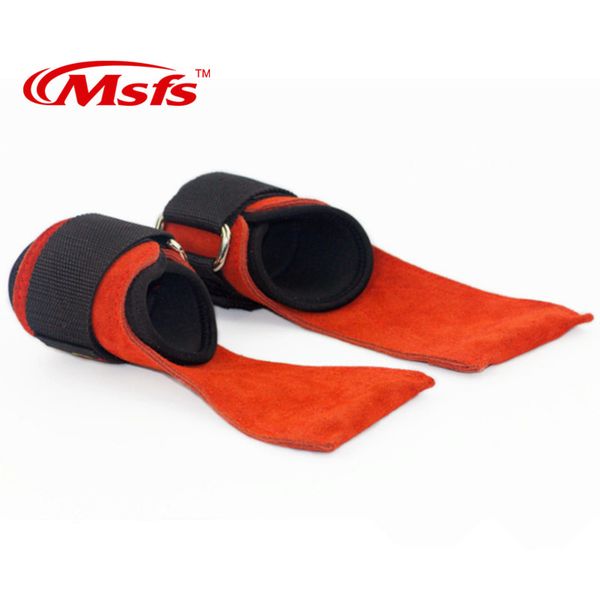

1 pair gym equipment fitness weight lifting gloves cowhide leather sport crossfit training barbell dumbbell weightlifting straps