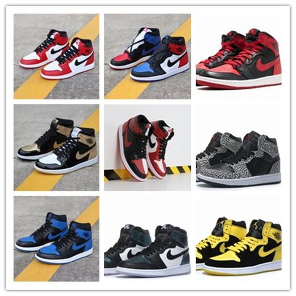 

air jordan 1 aj1 men high basketball shoes 3 chameleon 1s black toe banned berd outdoor mens sport sneakers trainers aj1 40-46