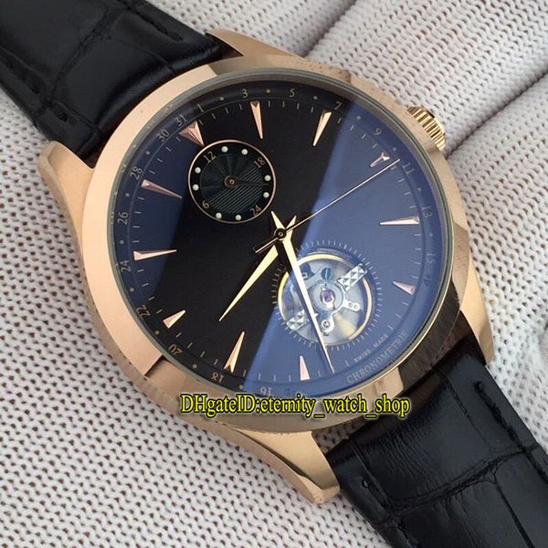 

4 цвета дешевые luxry master grande традиции q1662510 черный турбийон циферблат автоматические мужские часы розовое золото чехол кожаный рем, Slivery;brown