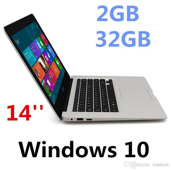 

14inch mini lapcomputer window 10 2g ram 32g rom emmc ultrabook tablet lapcamera u b hdmi with xctd 1