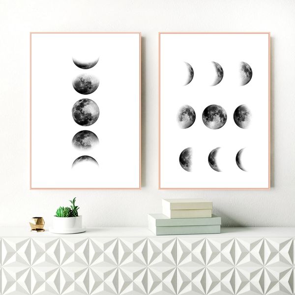 

еѬно-бела лђна ол каѬин nordic wall art picture, аз лђн ол пеа и плакаа кан