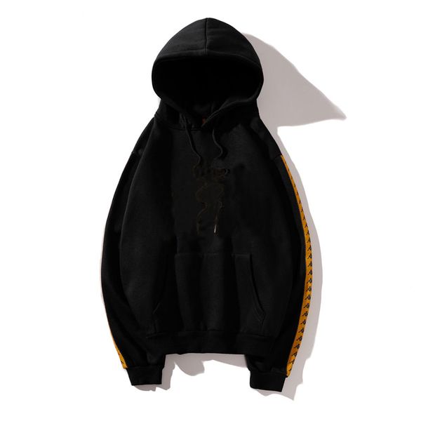 

2018 sell designer women men velvet thick hoodies brand casual women streetwear hooded sweatshirt pullover warm winter women hoodies men, Black