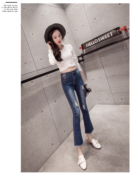 

lavender women's tailored waist and hip princess jeans bk3323, Blue